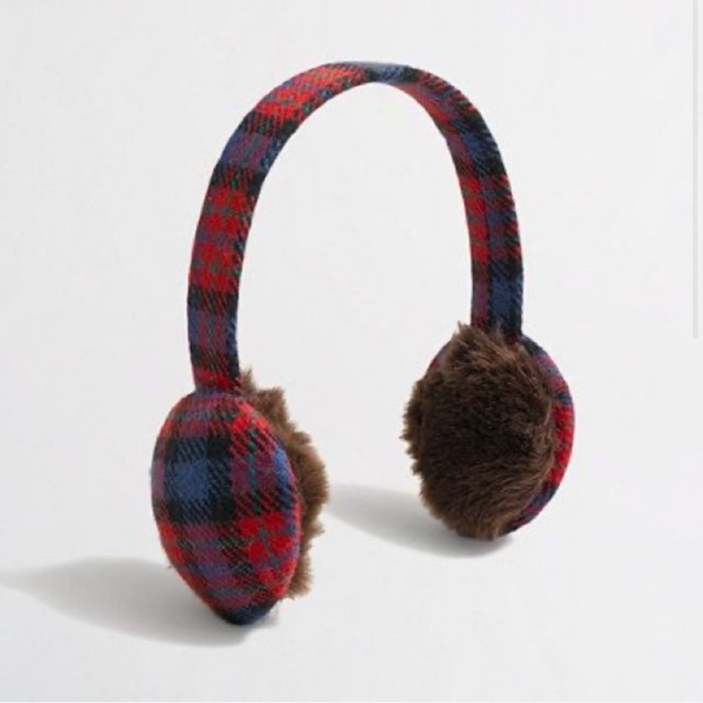 J. Crew Plaid Earmuffs